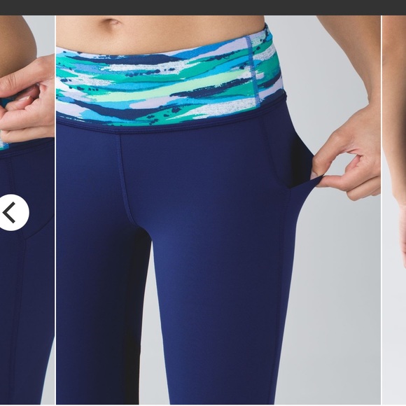 Lululemon Pace Rival Tight Hero Blue Seven Wonders Multi Size 4 - Picture 11 of 12